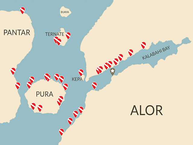 Site Map - Alami Alor - Indonesia Dive Resort