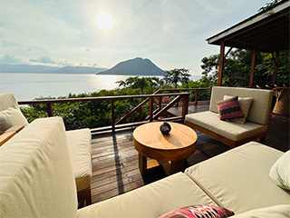 Outdoor dining area - Alor Tanapi Dive Resort - Indonesia Dive Resort