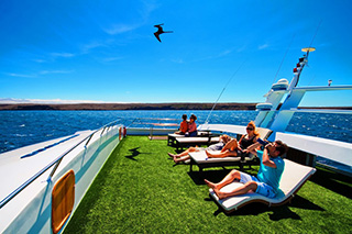 Sun deck - M/C Anahi - Galapagos Liveaboards