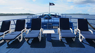 Sun deck - MV Bilikiki - Solomon Islands Liveaboard