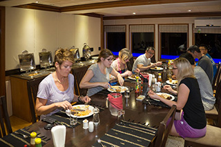 Dining area - MV Emperor Virgo - Maldives Liveaboards