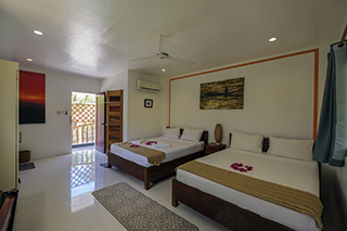 Deluxe room interior - Evolution Diving Resort - Philippines Dive Resort