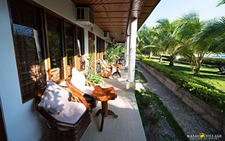 Terrace - Pool view deluxe room - Kasai Village Dive Resort, Moalboal - Philippines Dive Resort