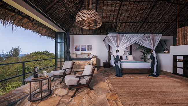 Interior - Seafront Villas - The Manta Resort - Pemba Island Dive Resort