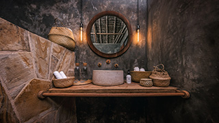 Bathroom - Superior Garden Room - The Manta Resort - Pemba Island Dive Resort