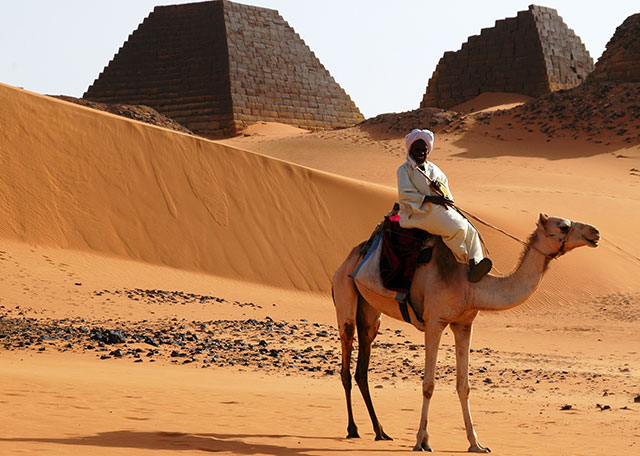 Meroe Pyramids in Sudan