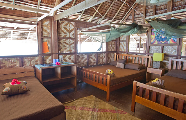 Bedroom - Premium Beachfront - Nusa Island Retreat - PNG Dive Resort