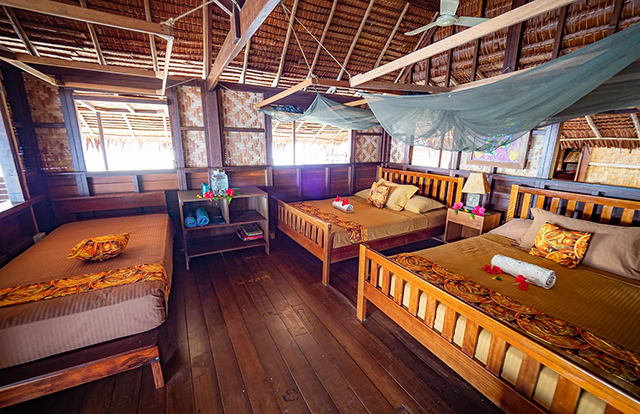 Bedroom - Premium Overwater - Nusa Island Retreat - PNG Dive Resort