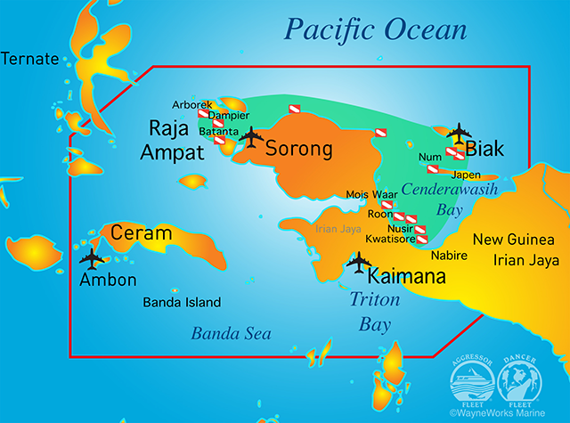 Raja Ampat Map