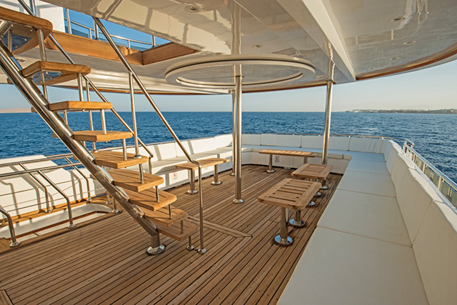 Sun deck - Sea Serpent Serena - Red Sea Liveaboard