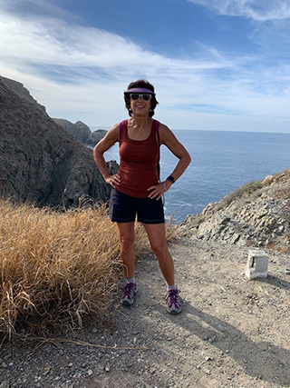 Cindi hiking at Todos Santos