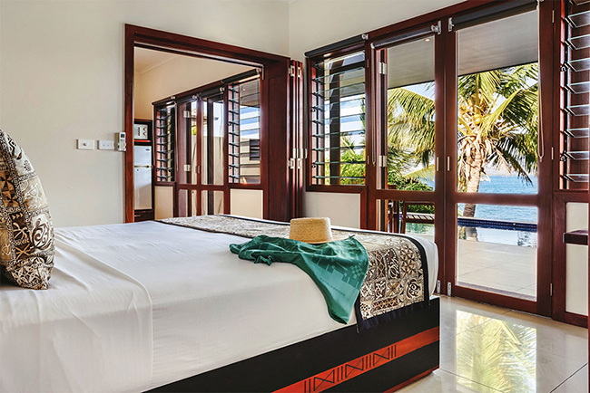 Bedroom - Luxury Ocean View Villa - Volivoli Beach Resort - Fiji Dive Resort
