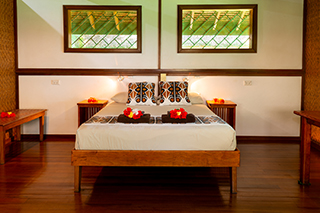 Bungalow interior - Walindi Plantation Resort - PNG Dive Resorts