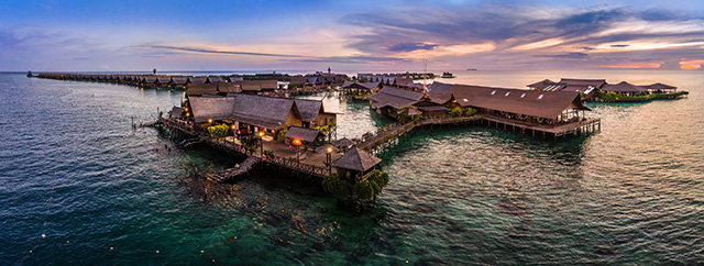 Sunset at Sipadan Kapalai Dive Resort - Malaysia Dive Resorts - Dive Discovery Malaysia